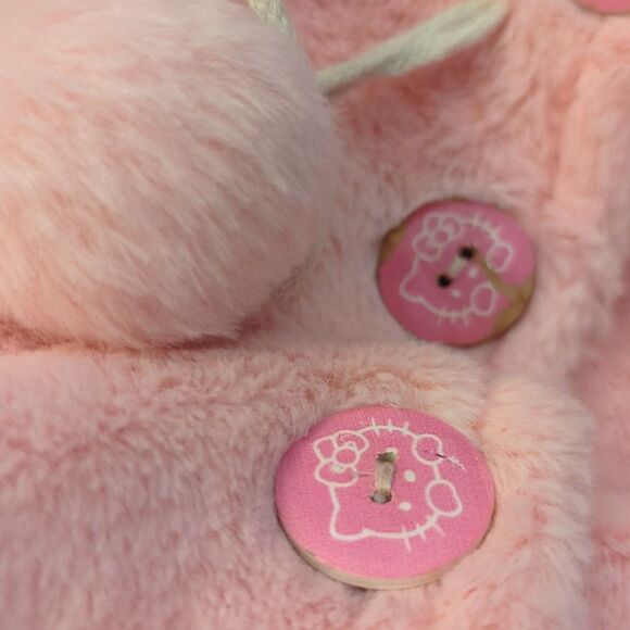 Hello Kitty pink fuzzy teddy bear cape jacket‎ - Picture 7 of 8